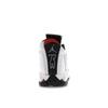 Air Jordan 14 Retro GS Black Toe 2024 Kids Sneakers White Varsity-Red Metallic-Silver 487524-160