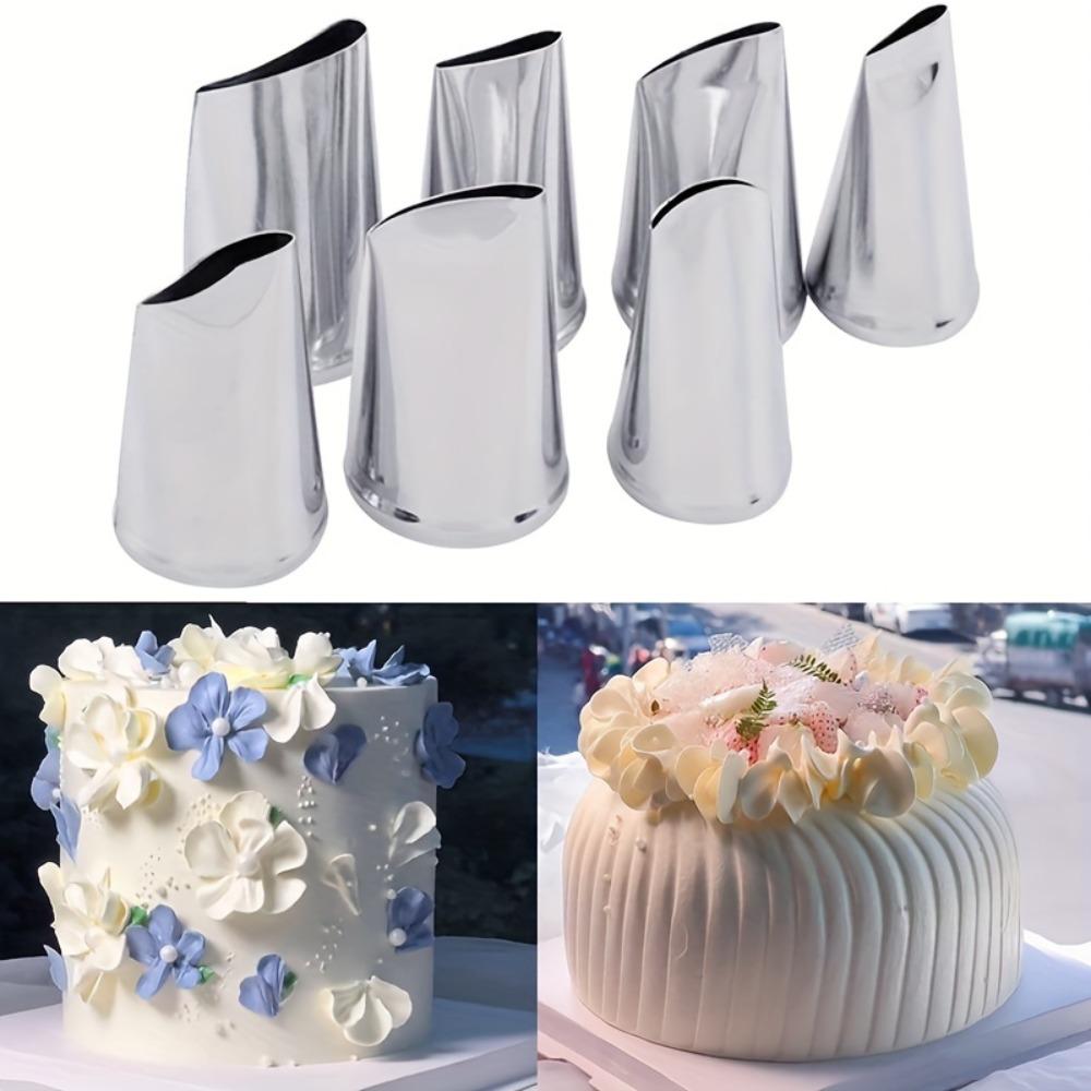 Stainless Steel Pleated Skirt Tube Nozzle Set Pastry Fondant Cake Decorating Supplies Baking Tools for Professional Home Use
