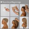 MISS WIG Parrucca ondulata corta di colore marrone naturale con frangia Fibra sintetica Lunghezza spalla Moda donna Cosplay Capelli da indossare ogni giorno