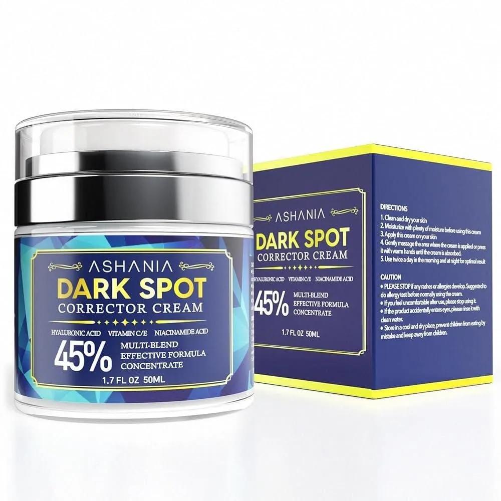 

Ashania Dark Spot Corrector - Face & Body Remover for Age Spots and Sunspots. All Skin Types. 50.3ml (1.7 oz)