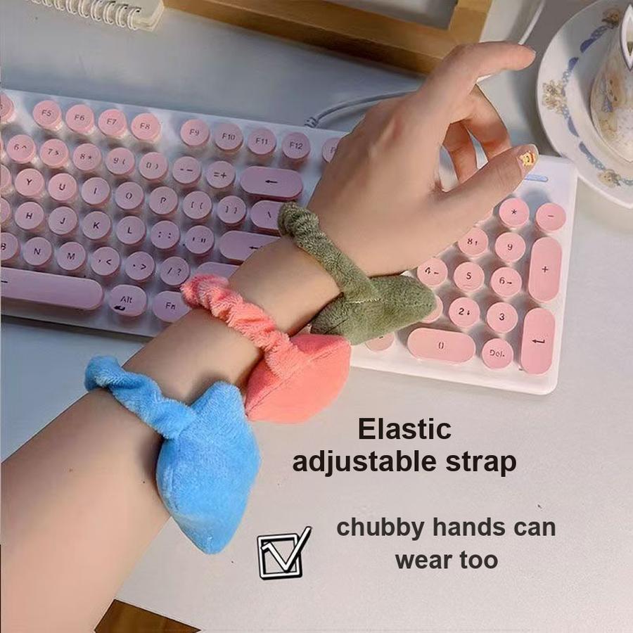 Wrist Mouse Pad Pillow Hand Rest Support with Elastic Strap for Keyboard Typing, Office Hand Rest