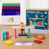 Kitten Alphabet Building Blocks Toy Set - Early Learning Of Letters And Spatial Skills For Toddlers Christmas Gift