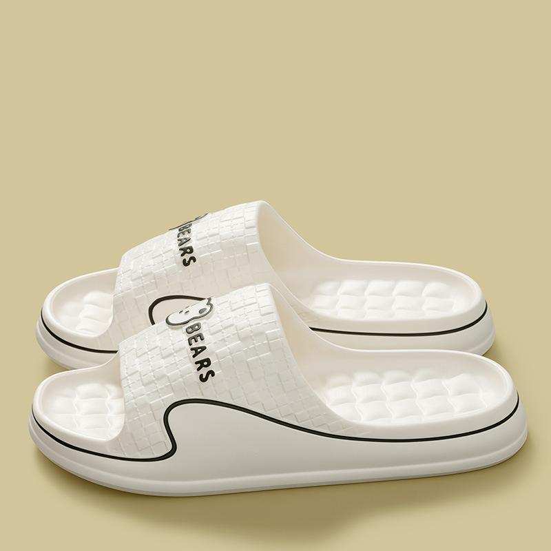 Summer Slide Slippers Women Men New Anti-Slip Bathroom Home Slippers Indoor House Shoes Shower Sandals
