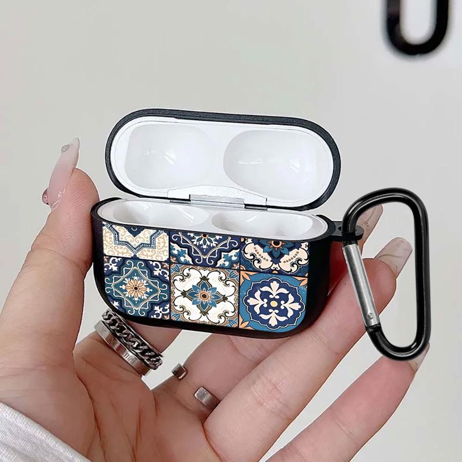 Earphone Cases Cover Case For Airpods Pro3 Pro 1 Pro2 2 3 4 Retro Pattern Texture Style