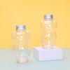 12/17oz Adorable Cat Shaped Water Bottles Milk Tea Coffee Juice Portable Plastic Cup Christmas Party DIY Drinking Container