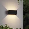 Waterproof LED Outdoor Wall Lamp for Stairs, Hallway, and Entrance - Rectangular Modern Design, Dimmable.