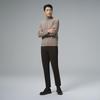 Lilanz Men's Slim Fit Jacquard Turtleneck Wool Sweater