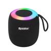 Altavoz Bluetooth inalámbrico portátil para exteriores, subwoofer, para coche y hogar con luces de colores, pequeño altavoz mini atmosférico