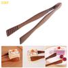 55KF Natural Wooden Tongs Bacon Steak Pastry Clamp Bread Clip Kitchen Tool