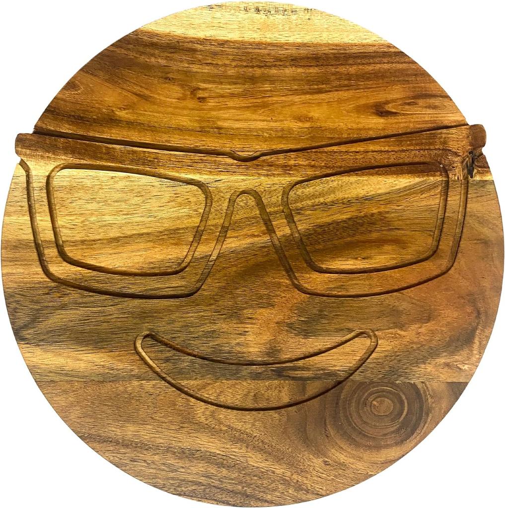 Gift For Her Acacia Wood Cutting Boards for Kitchen, Wooden Serving Charcuterie Board, Ideal for Chopping Meat, Fruits, Cheese 12.5"x12.5"