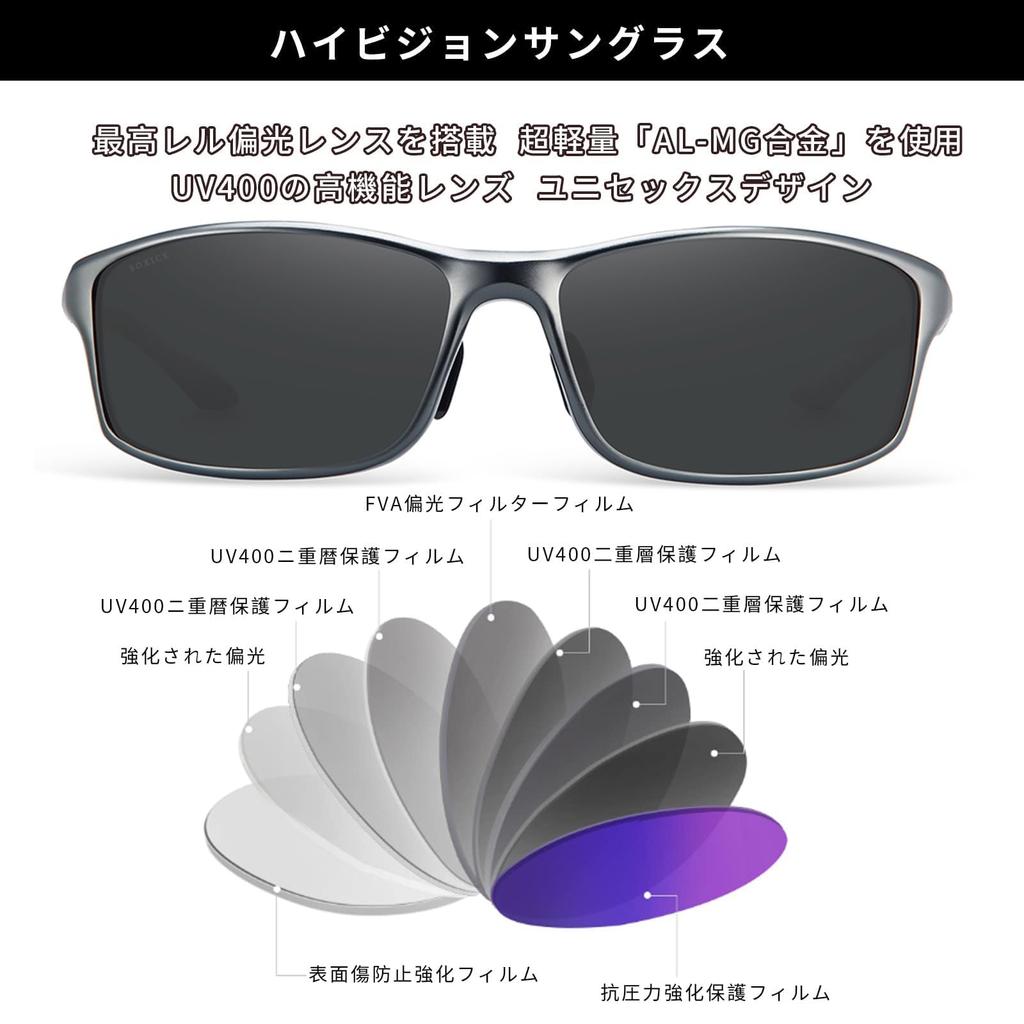 Sunglasses for Polarized UV400 UV for Day and Night for Golf [SOXICK] Clip-on Driving, Discoloration, Photochromic, Glasses, Clip-on Sunglasses,