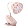 Mini Clip-on Desk Fan with Flexible Neck 360 Degree Adjustable USB Rechargeable Summer