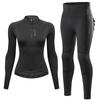 WOSAWE Women's Motorcycle Clothing Slim High Elastic Motorcycle Shirt Pants Full Body Soft Armor Protection Suit