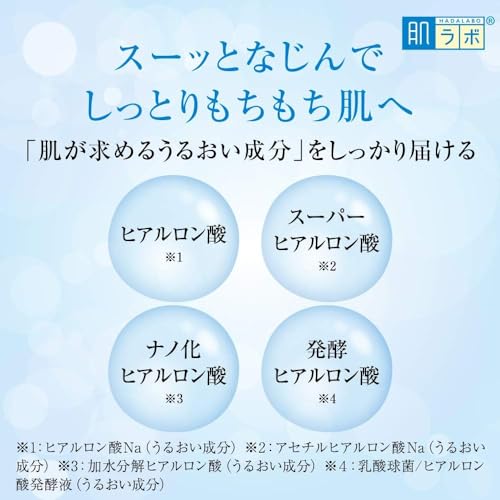 Hada Labo Gokujyun Hyaluronic Lotion Large Pump Type 400ml + Sachet Included