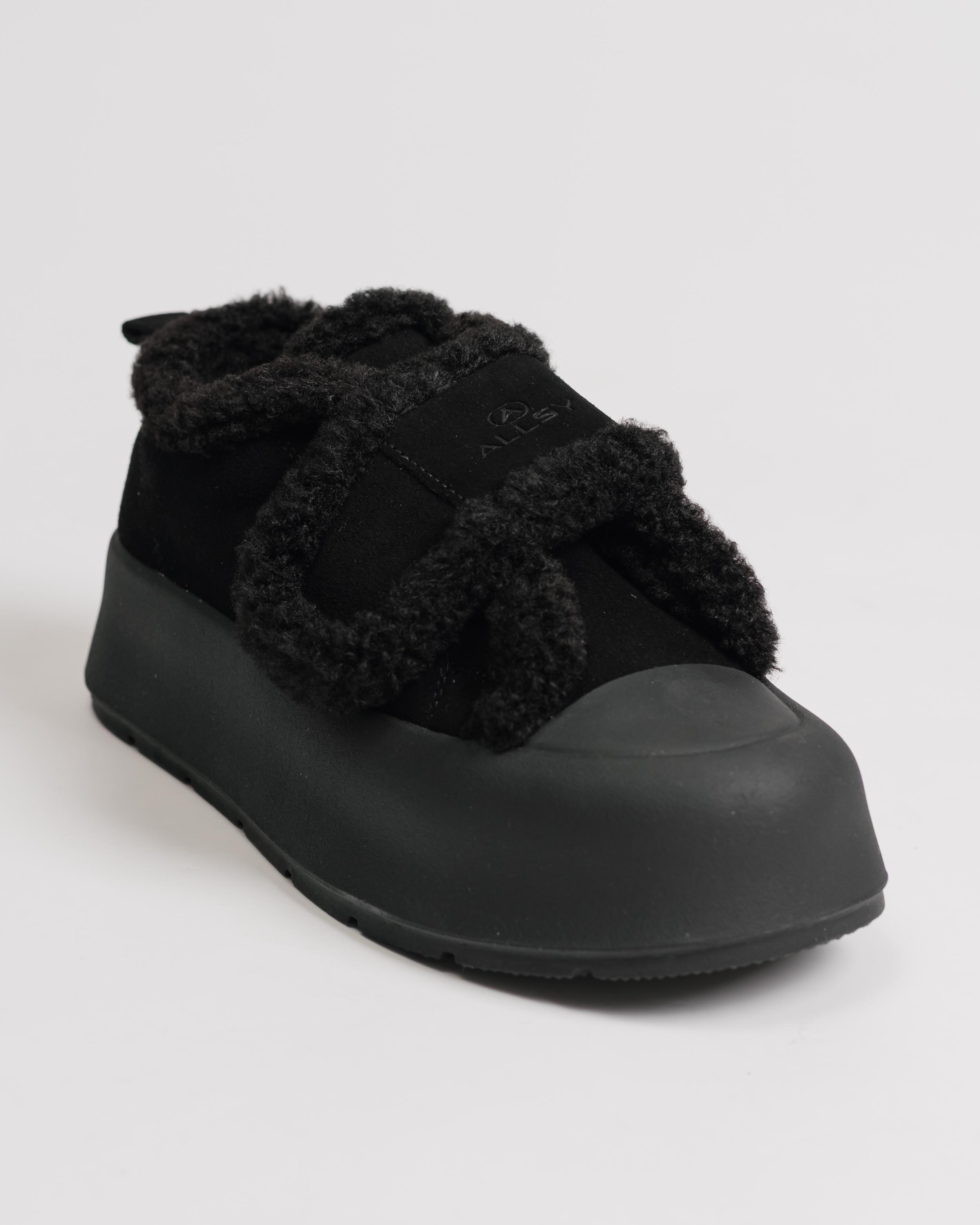 

Velcro boots Allsy 5023 36 black suede wool 36 чорний