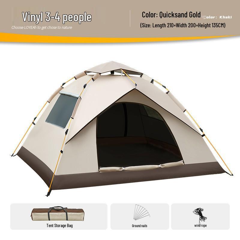 Automatic Pop-up Waterproof Anti-mosquito Camping Tent with UV Protection