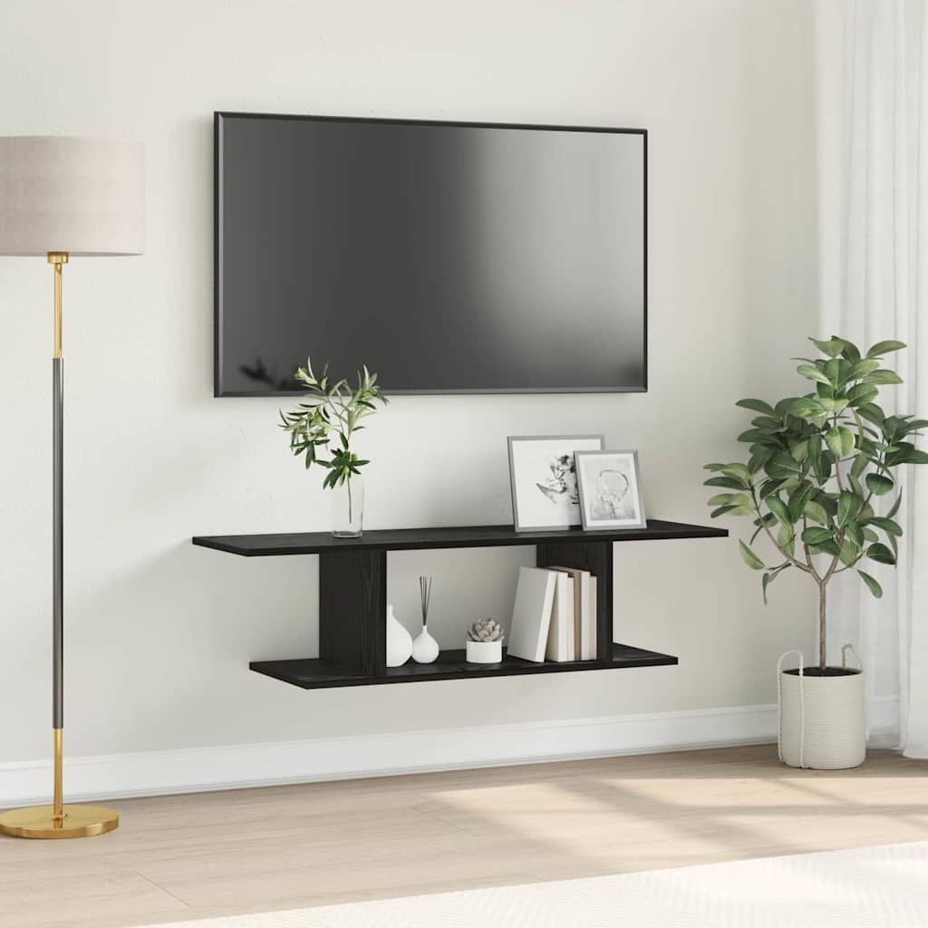 vidaXL TV-Schrankset 103 x 30 x 26,5 cm Schwarz Holzwerkstoff schwarz