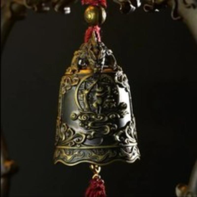 

Necklace Tao System! Bell Pendant Domineering Retro Ornament Peace Pendant 50CM(Necklace Size)