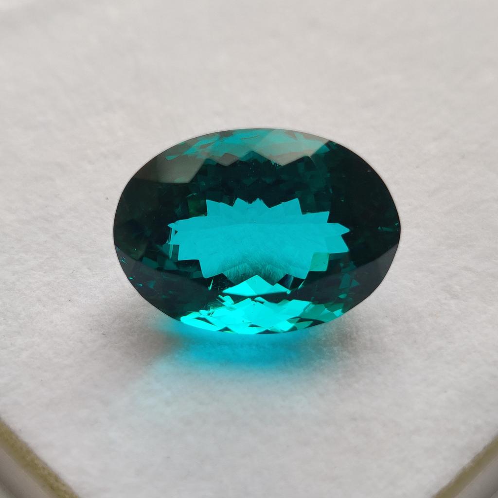 Clean Stone Natural Oval Cut Natural Glass Stone, Faceted Loose Stone, 31.80 Carat, 24x17x14 MM Size.