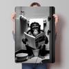 Monkey Gorilla Funny Bathr Printed Poster Customized Retro Wall Art Vintage Metal Tin Signs for Home Decoration Bedroom Man Cave