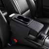 Car Center Console Height Increasing Armrest Cushion Pu Multifunctional Holder Pad Leather Cup Tissue With Armrest Box Univ S9e4
