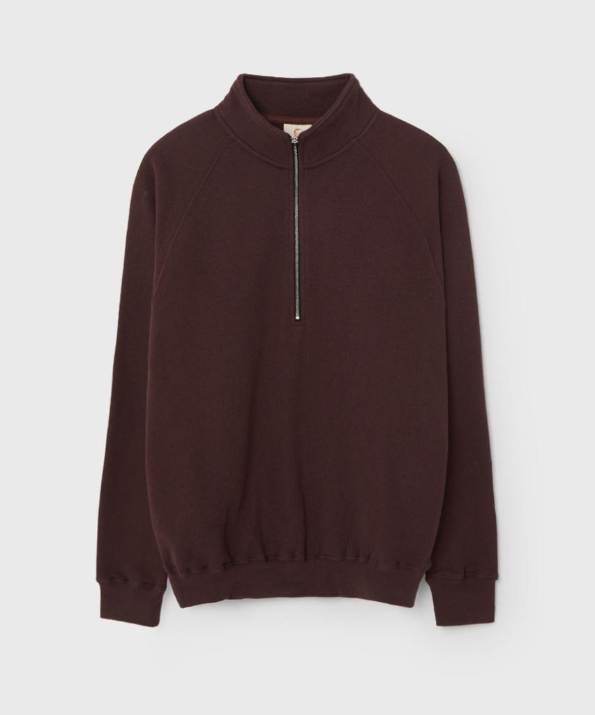 BIRTHDAYSUIT Soft Half Zip-Up (Brown)