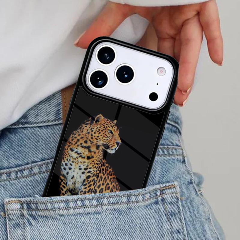 Luxury Tiger Leopard Phone Case for iPhone 17ProMax 12 13 14 15 16e 17 Pro Max Plus Air Cover