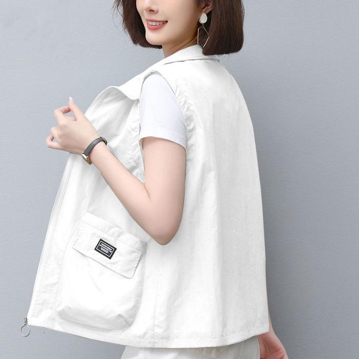 

Женский жилет без рукавов больших размеров 80-300 цзинь - Модный для весны, лета, осени S