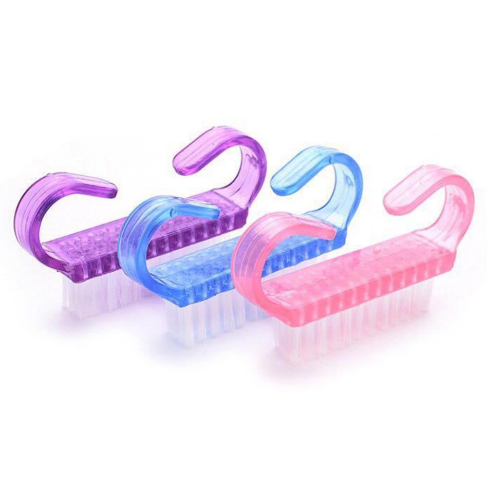 Nail Art Brush Portable Trumpet Horn Handle Nail Art Dust Cleaning Brush Manicure Pedicure Tool