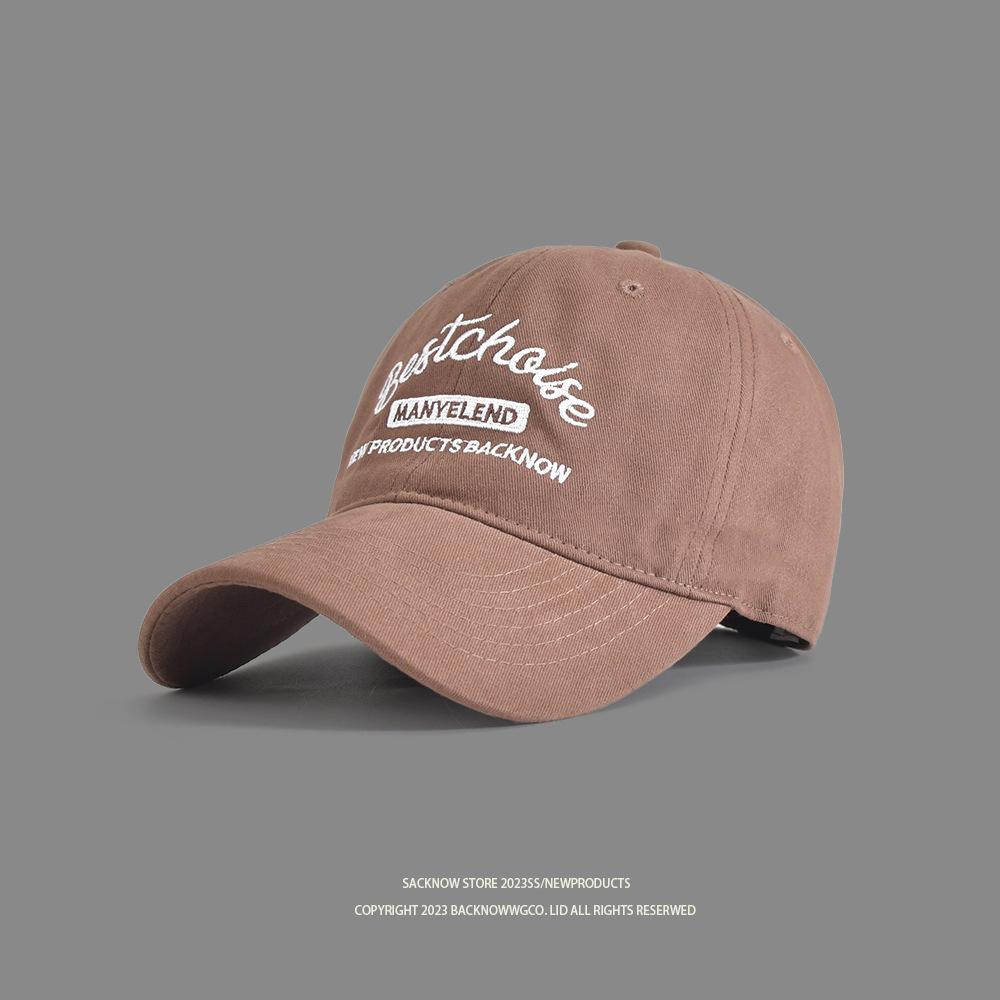 

Женская модная летняя бейсболка, подчеркивающая маленькое лицо, оригинальная американская ретро, универсальная, мягкий верх [54-60cm]