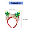 Saisonaler Spaß mit grünem Stoff Weihnachtsbaum Stirnband Einfach zu tragendes Stirnband Ornament für Kinder und Erwachsene Partykostüme