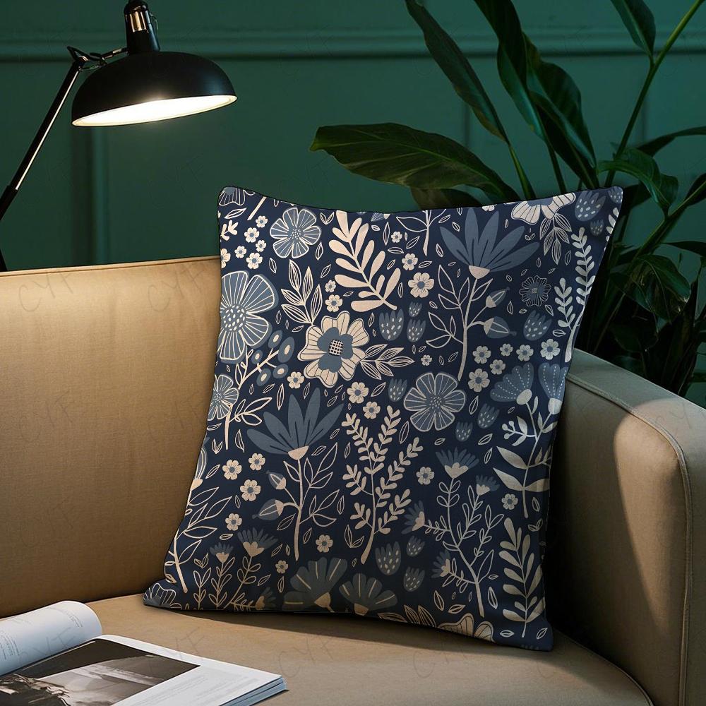 Badik Indonesien Batik Design Kissenbezug Milbenschutz Kissen Unsichtbarer Reißverschluss seidig kurzer Plüsch Sofakissenbezug