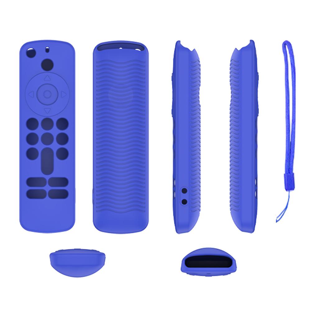 Silicone Remote Case Anti-Slip Protective Cover with Lanyard Protective Controller Sleeve Skin Remote Cover for Fire TV Stick HD
