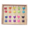 10Pieces Color Montessori Locks Toy Early Learning Toys , 10 and Tray