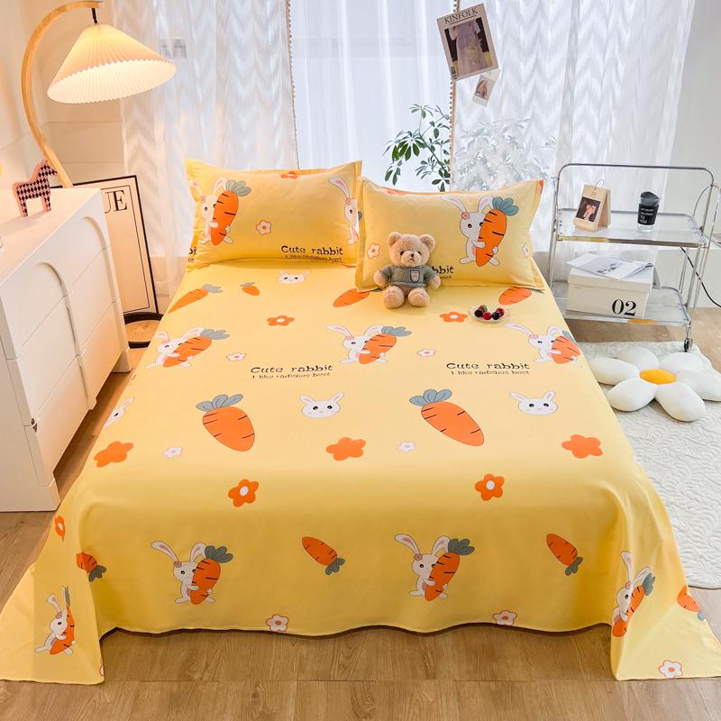 Niedliches Milchkuh Spannbettlaken Einzelbett King Cartoon Bauernhoftier Bettlaken Set für Mädchen Teenagerzimmer Dekor Kawaii Bettbezug mit 2 Kissenbezügen