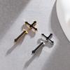 Gothic Emamel Cross Earrings Vintage Cool Punk Christian Ear Jacket Goth Dagger Earrings Jewelry Gift For Women Men
