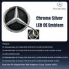 Chrome Silver And Gloss Black Illuminated Front Grille LED Star Emblem Light Badge For Mercedes Benz GLC GLE GLS-Class 2016-2019 FA1 V33