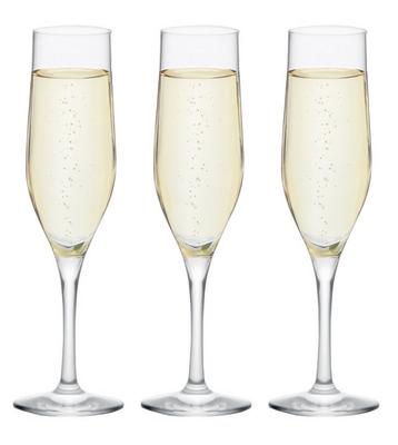 ADERIA Champagneglas Champagne Klar 165ml 3 Stycken Tillverkad i Japan Diskmaskinssäker Okrossbar Vinbägare Cocktailset Snygg Bordeaux Vinröd