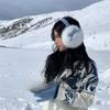 Ear Protection Soft Plush Earmuffs Thickened Fluffy Earflaps  For Women Men Outdoor