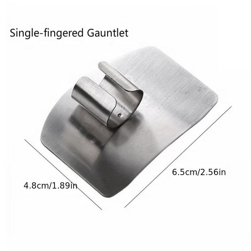 Vegetable Cutting Finger Guard Stainless Steel Anti-Cut Hand Protector Practical Kitchen Gadget for Home Cooks Chefs