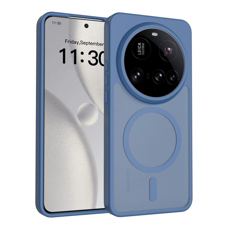 Xiaomi 15 Ultra Kılıfı Mat PC+TPU Parmak İzi Bırakmayan Pürüzsüz Dokunuş Yarı Saydam Kapak Xiaomi Mi 15 Ultra İçin