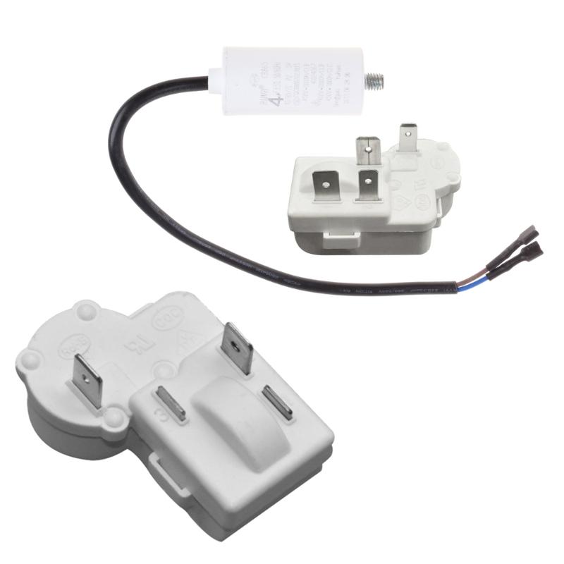 4-Pin Compressor PTC Starter/Start Relay and Overload Kit for Mini Fridges, Compact Refrigerators Universal