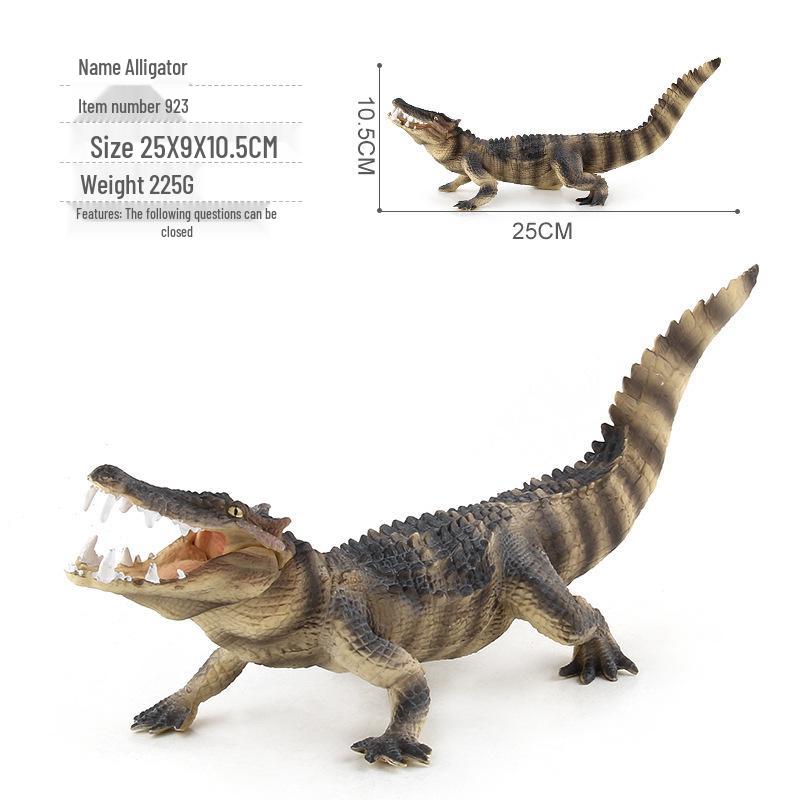Multistyle PVC Crocodile Wildlife Model Static Ornament