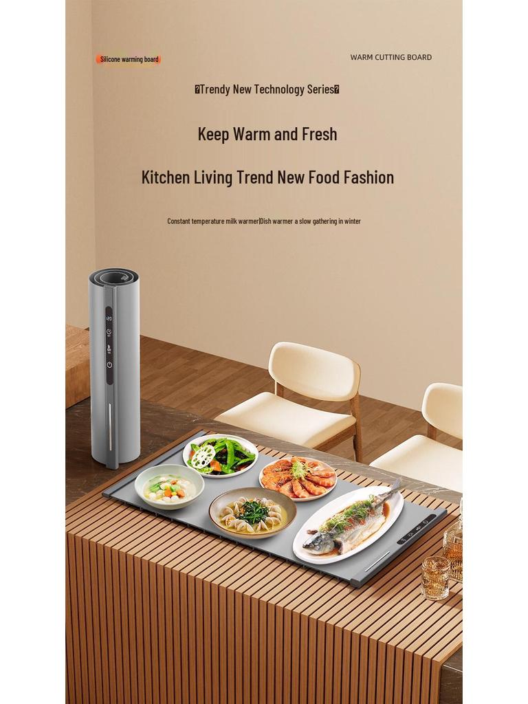 Winter Silicone Multifunctional Food Warmer - Intelligent Constant Temperature Dining Table Insulation Board