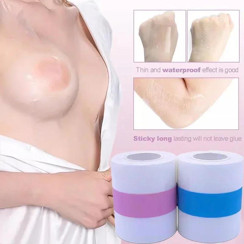 5M Transparent Breast Lift Tape Women Invisible Push Up Bra Sticker Tapes Body Boob Lift Up Bandage Chest Breast Petals