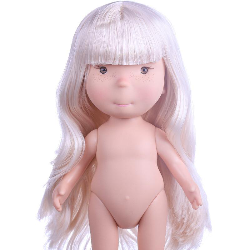 New Mia 24Cm Vinyl Naked Dolls With Movable Joints Waldorf Diy Custom Play Dolls For Kids Pretend Play Handmade Craft Toys