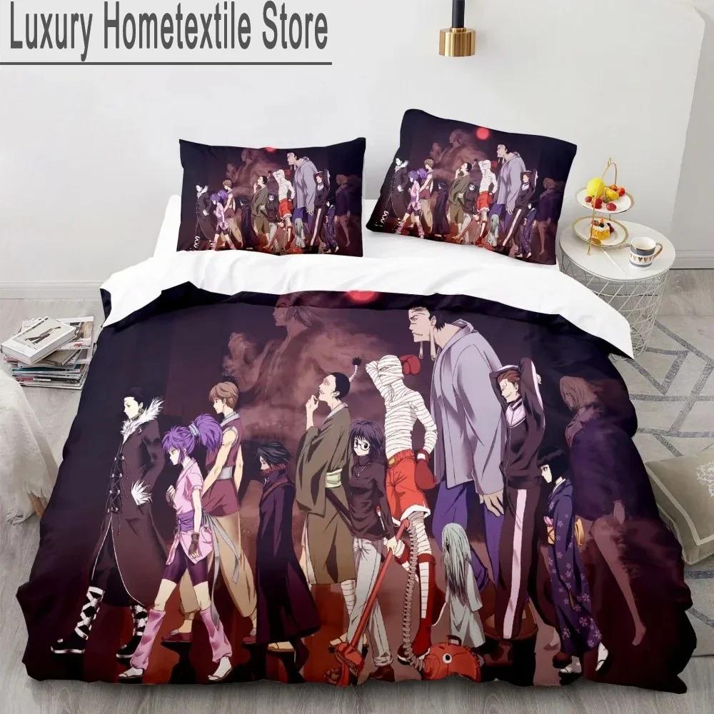 3d Anime Hunter X Hunter Bedding Set Duvet Cover Bed Set Quilt Cover Pillowcase Comforter king Queen Size Boys Adult Bedding Set