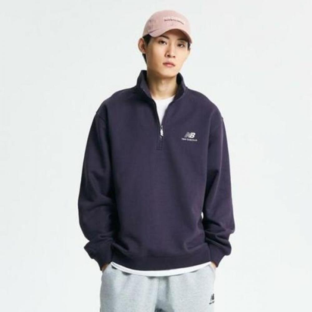 

New Balance Sweatshirt Brushed Half Zip Up Sweatshirt Nbncd42933 75 95(M)