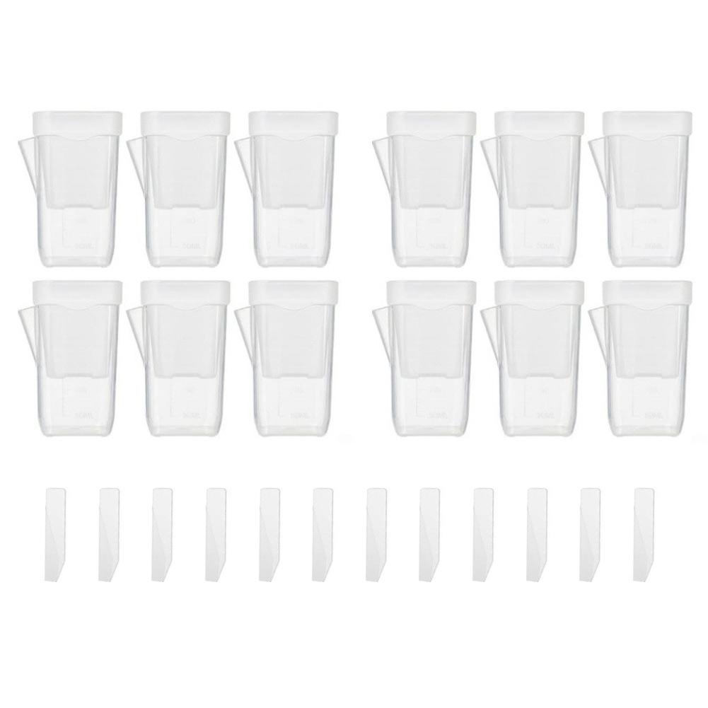 Clear Dual Layers Semi-transparent Self Watering Pots Semi-transparent Design Monitor Root Growth Side Refill Opening