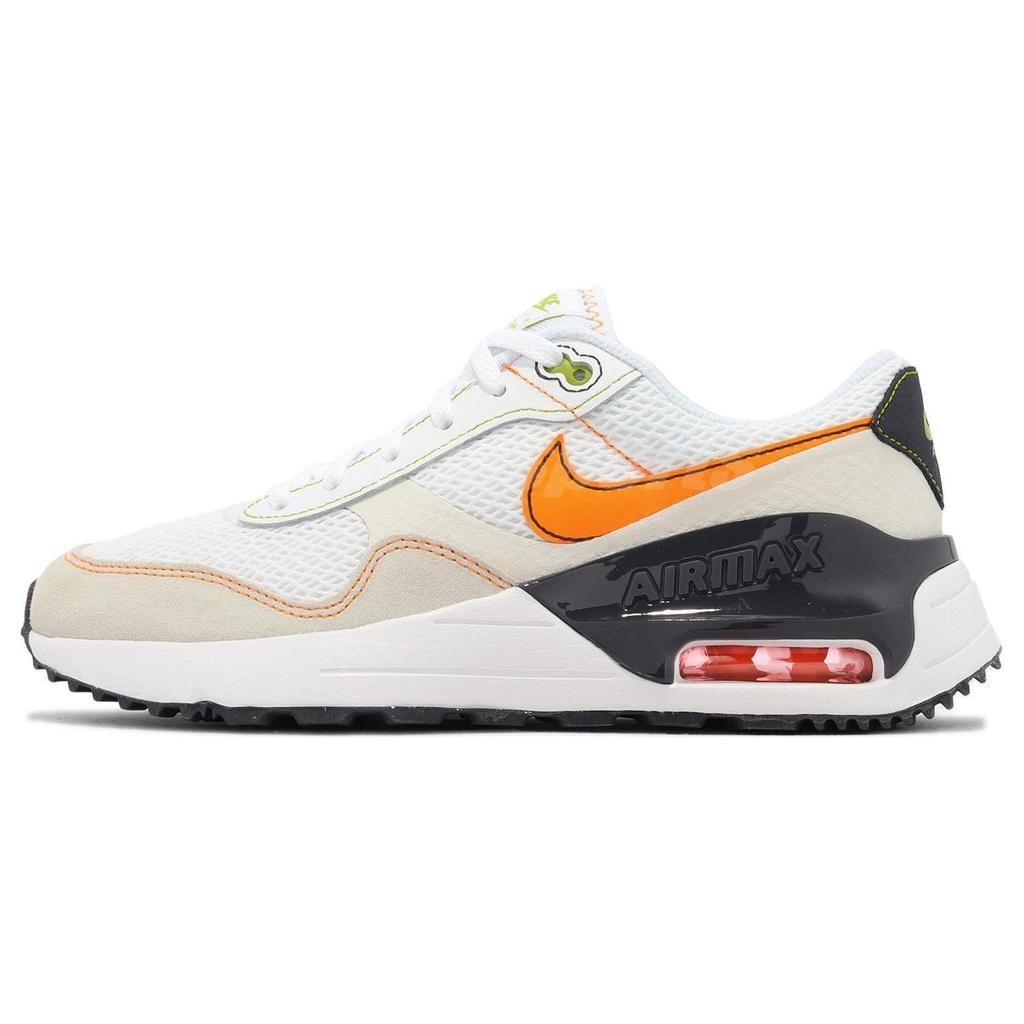 Nike Air Max SYSTM GS White Vivid Orange Kids Sneakers Sail DQ0284-109